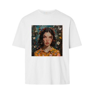 Charming Young Woman - Peacock | Oversize T-Shirt