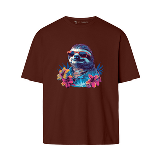 Hawaiian Sloth - Napali | Oversize T-Shirt