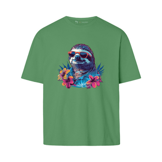 Hawaiian Sloth - Napali | Oversize T-Shirt