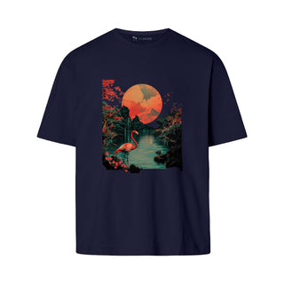 Japanese Art - Flamingo | Oversize T-Shirt