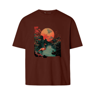 Japanese Art - Flamingo | Oversize T-Shirt